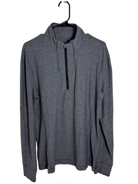 Lululemon Men's 1/4 Zip Pullover Heather Gray Athletic Layer Medium